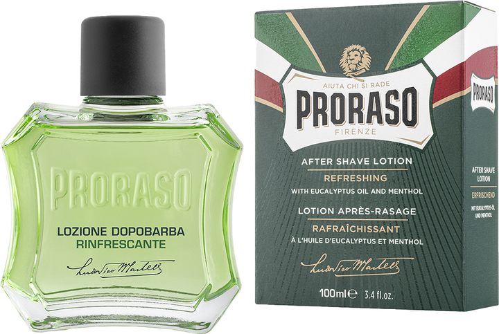 Odświeżający i tonizujący lotion po goleniu Proraso z ekstraktem z eukaliptusa i mentolem 100 ml (8004395001064) - obraz 1