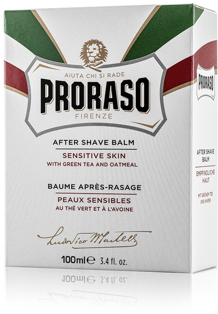 Balsam po goleniu dla wrażliwej skóry Proraso z ekstraktem z zielonej herbaty i owsa 100 ml (8004395001071) - obraz 2