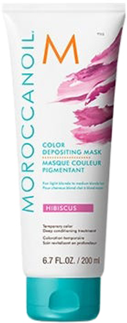 Маска з ефектом кольору MoroccanOil Color Depositing Mask колір Hibiscus 200 мл (7290113140660) - зображення 1