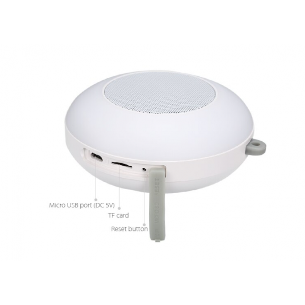 Бездротова Bluetooth-колонка VHG X1 Барвиста LED лампа із сенсорним керуванням і мікрофоном, White - зображення 5