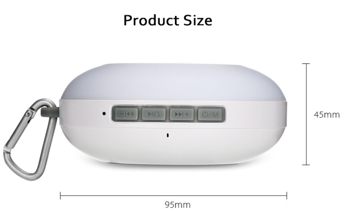 Бездротова Bluetooth-колонка VHG X1 Барвиста LED лампа із сенсорним керуванням і мікрофоном, White - зображення 6