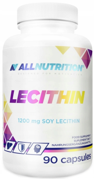 Добавка харчова Allnutrition Лецитин 1200 мг 90 капсул (5902837737263) - зображення 1