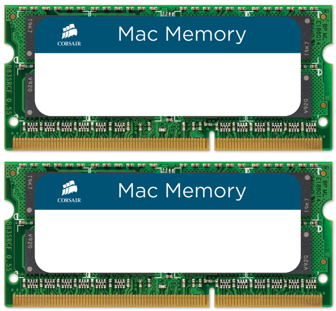 Оперативна пам'ять Corsair SODIMM DDR3-1066 4096MB PC3-8500 Mac Memory (CMSA4GX3M1A1066C7) - зображення 1
