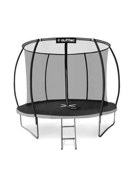 Батут Outtec Premium 10ft (312см) черно-серый с внутренней сеткой - Фото 1 Батут Outtec Premium 10ft (312см) черно-серый с внутренней сеткой - изображение 1