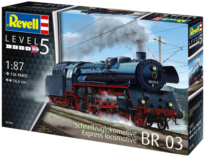 Збірна модель-копія Revell Експрес локомотив BR03 з тендером 136 шт (4009803021669) - зображення 3