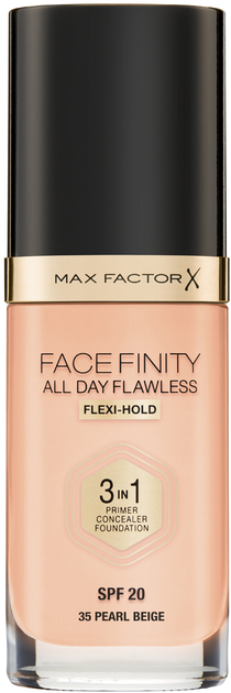 Тональна основа Max Factor Facefinity All Day Flawless 3 в 1 №35 Pearl Beige 30 мл (3614225851568) - зображення 1