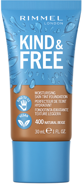 Основа тональна Rimmel Kind & Free 400 Natural Beige 30 мл (3616302990139) - зображення 1