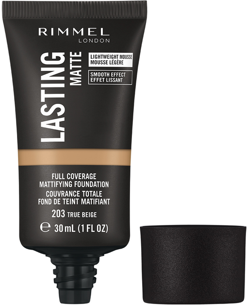 Тональна основа Rimmel Lasting Matte №203 30 мл (3614226899699) - зображення 2