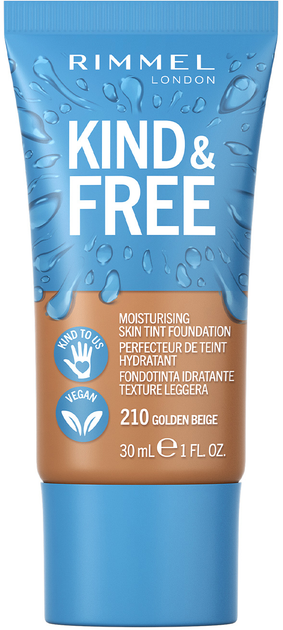 Podkład Rimmel Kind & Free 210 Golden Beige 30 ml (3616302990184) - obraz 1