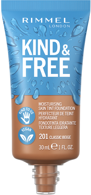 Podkład Rimmel Kind & Free 201 Classic Beige 30 ml (3616302990153) - obraz 2