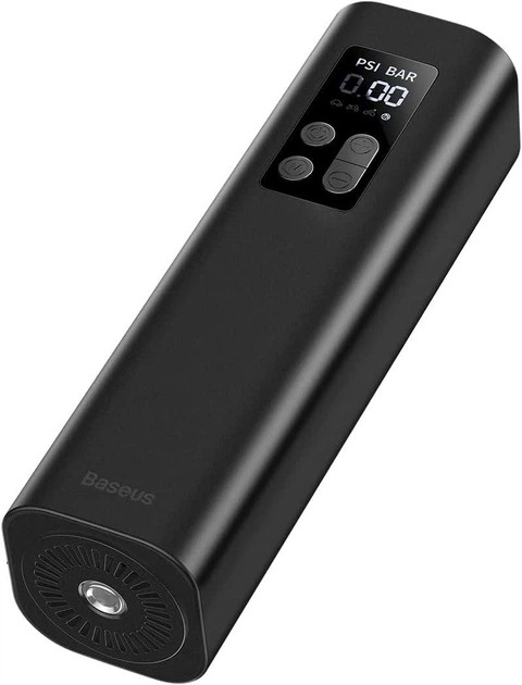 Автомобильный насос компрессор Baseus Super Mini Inflator Pump для накачки шин с цифровым экраном и фонарем - изображение 8