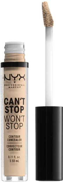 Консилер для обличчя NYX Professional Makeup Can`t Stop Won`t Stop Concealer 06 Vanila 3.5 мл (0800897168582) - зображення 2
