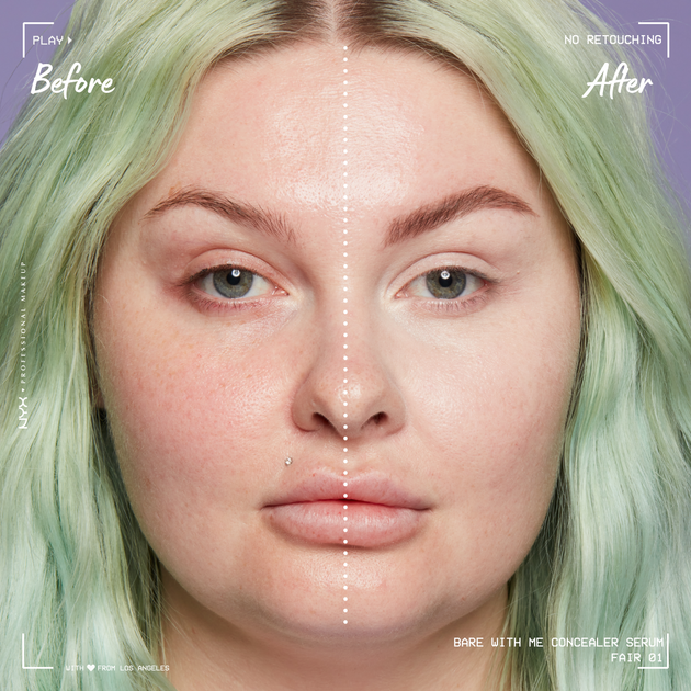 Консилер-сироватка NYX Professional Makeup Bare With Me 01 Fair 9.6 мл (0800897129767) - зображення 5