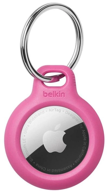 Чохол-брелок Belkin Secure Holder для Apple AirTag Pink (F8W973btPNK) - зображення 1