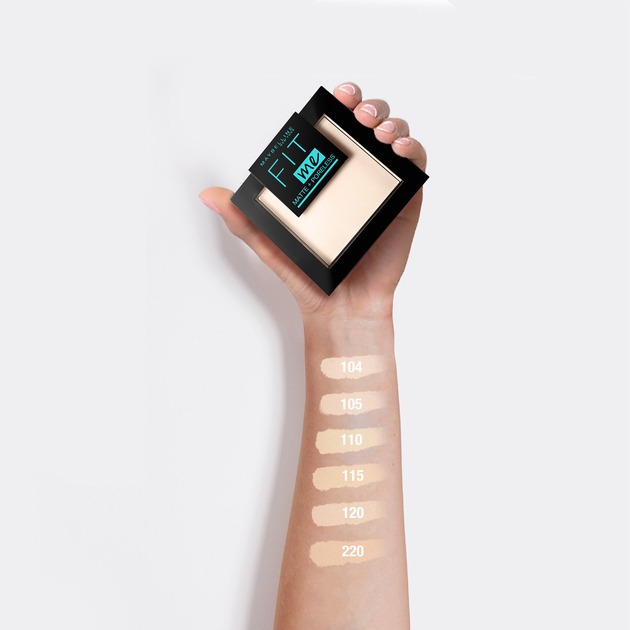Puder matujący Maybelline New York Fit me Matte+Poreless 115 Ivory 9 g (3600531384173) - obraz 4