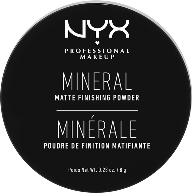 Puder NYX Professional Makeup Mineral Finishing Powder mineralna MFP01 - Light/Medium 8 g (0800897815455) - obraz 1