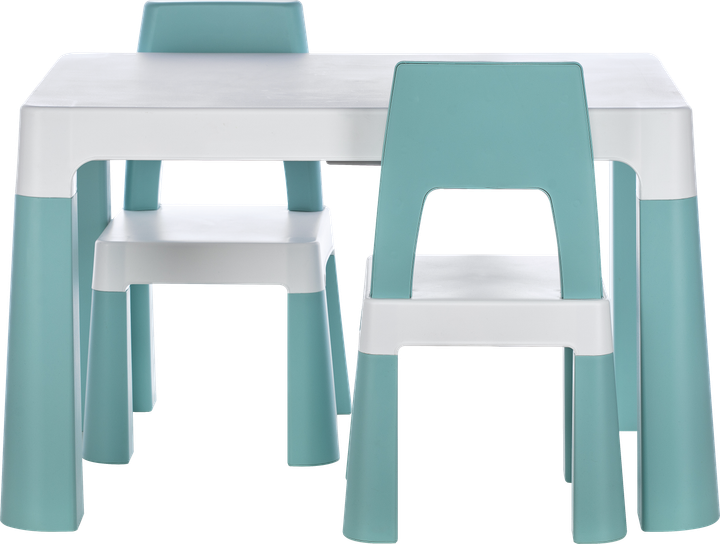 Комплект стол и стулья FreeOn Neo White-Mint (46637) - изображение 2