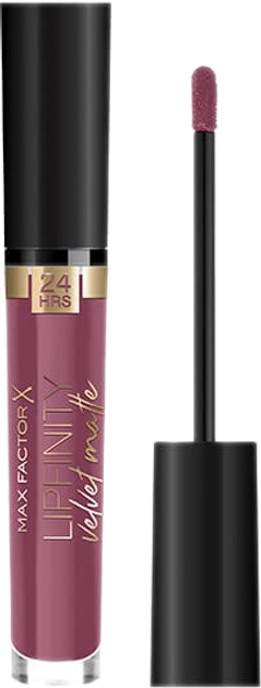 Pomadka w płynie Max Factor Lipfinity Velvet matowa No. 05 matowa Merlot 3,5 ml (8005610629520) - obraz 4