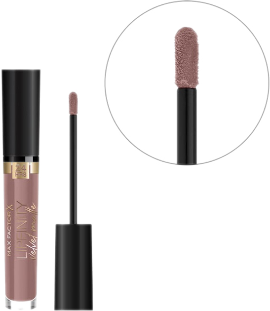 Помада рідка матова Max Factor Lipfinity Velvet Matte № 35 Elegant Brown 3.5 мл (8005610629773) - зображення 3