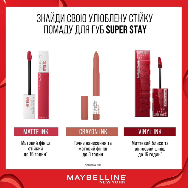 Pomadka w płynie Maybelline New York SuperStay Vinyl Ink trwała #15 4,2 ml (0000030148116) - obraz 13