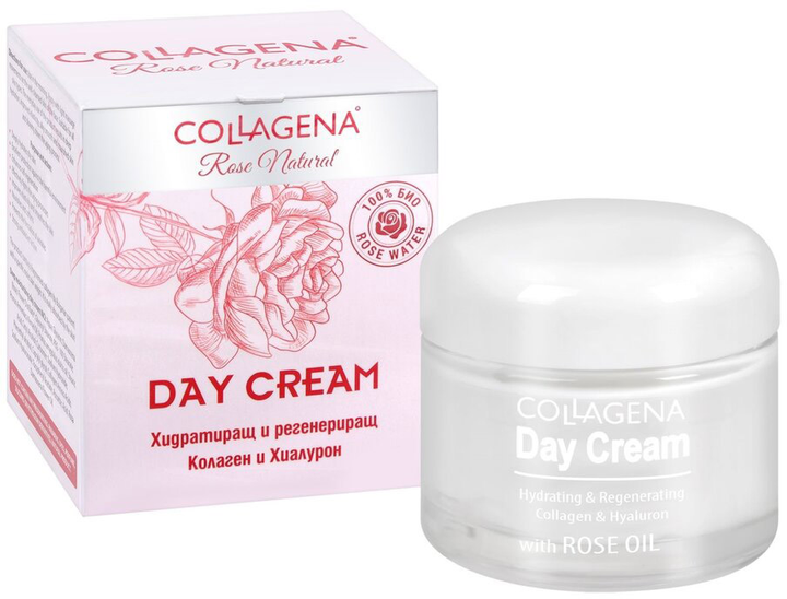 Krem do twarzy Collagena Rose Natural Day Cream nawilżająco-regenerujący 50 ml (3800035000924) - obraz 1