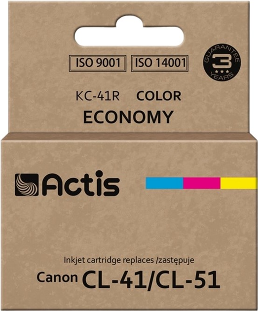 Tusz ACTIS KC-41R do Canon CL-41/CL-51 3-Color - obraz 1