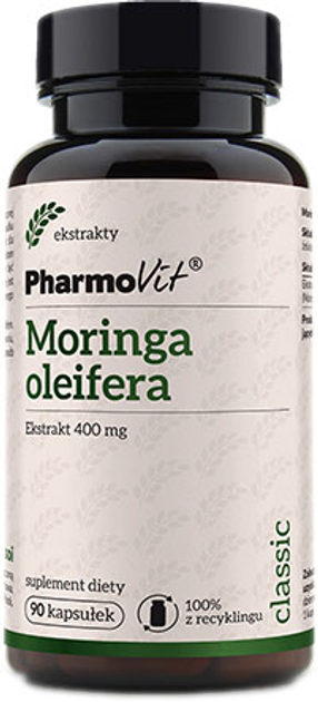 Pharmovit Moringa 4:1 400mg 90 kapsułekaspułek (5902811233439) - obraz 1