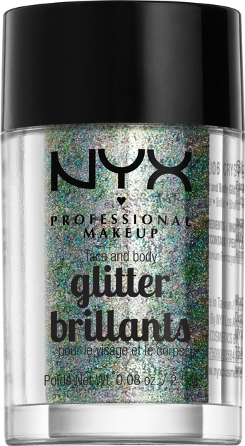 Brokat NYX Professional Makeup Face & Body Glitter 06 Crystal 2,5 g (0800897846787) - obraz 1