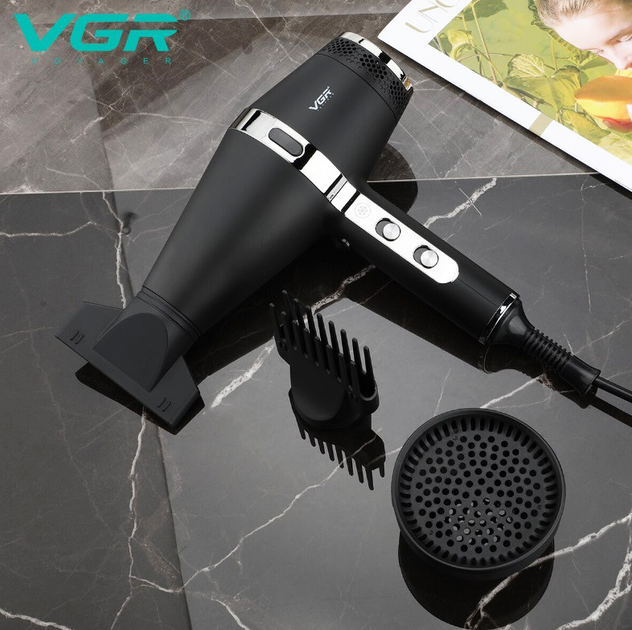 Професійний фен VGR V-451 для сушіння укладання волосся 2200 Вт - зображення 8