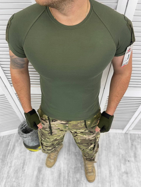 Тактическая футболка combat Олива L - изображение 2