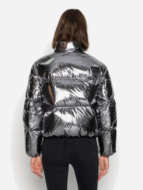 Куртка зимняя короткая женская Tommy Hilfiger 196682292 XXL Серебристая ...