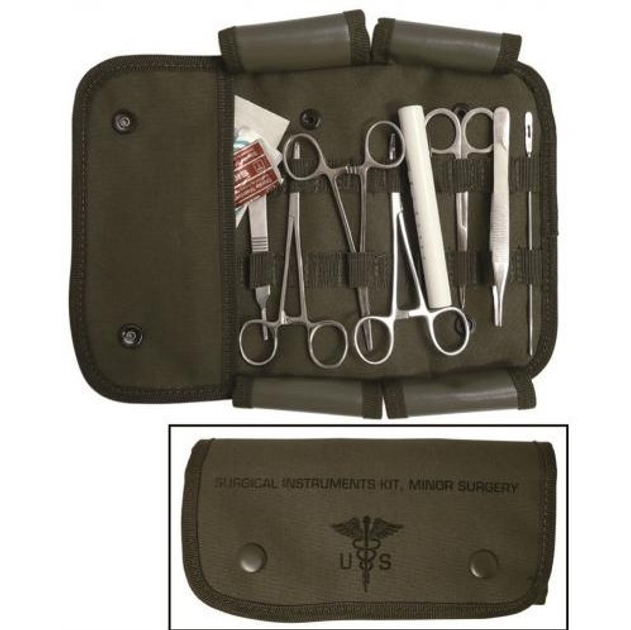 Хирургический набор полевой MilTec US Army Olive 16025000 - изображение 1
