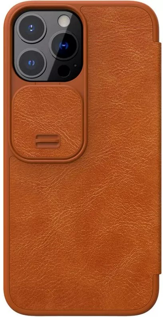 Etui Nillkin Qin Pro Leather Apple iPhone 13 Pro Max Brazowe (NN-QPL-IP13PM/BN) - obraz 1