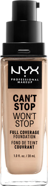 Podkład w płynie NYX Professional Makeup Can\'t Stop Won\'t Stop 24-Hour Foundation 04 Light ivory 30 ml (800897157197) - obraz 2