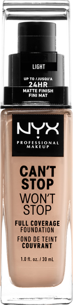 Podkład w płynie NYX Professional Makeup Can\'t Stop Won\'t Stop 24-Hour Foundation 05 Light 30 ml (800897157203) - obraz 1