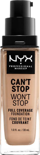 Рідка тональна основа NYX Professional Makeup Can`t Stop Won`t Stop 24-Hour Foundation 09 Medium Olive 30 мл (800897157265) - зображення 2