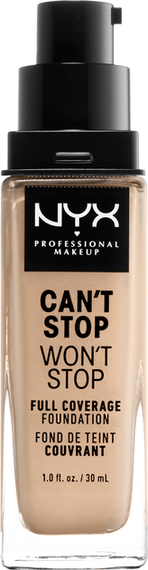 Рідка тональна основа NYX Professional Makeup Can`t Stop Won`t Stop 24-Hour 6.3 Warm Vanilla 30 мл (800897181154) - зображення 2