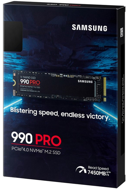 Dysk SSD Samsung 990 PRO 1TB M.2 NVMe PCIe 4.0 V-NAND (MLC) (MZ-V9P1T0BW) - obraz 5