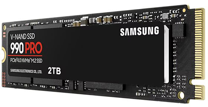SSD диск Samsung 990 Pro 2TB M.2 PCIe 4.0 x4 NVMe 2.0 V-NAND 3bit MLC (MZ-V9P2T0BW) - изображение 3