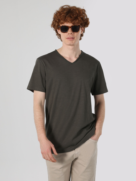 Футболка бавовняна довга чоловіча Colin's CL1058584-DKH S Dark Khaki від Rozetka на платформі USKIDKA Акція на Футболка бавовняна довга чоловіча Colin's CL1058584-DKH S Dark Khaki від Rozetka