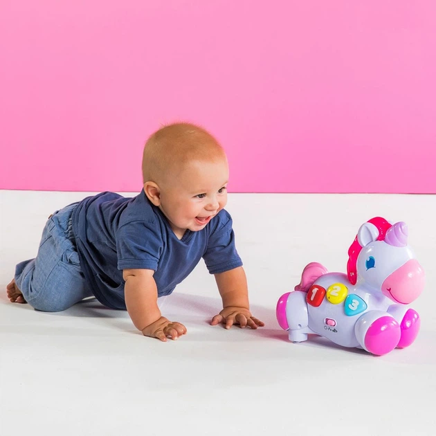 Zabawka muzyczna Bright Starts Rock & Glow Unicorn (10307) (074451103078) - obraz 4