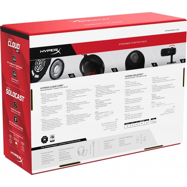 наушники Комплект ストリーマースターターパック Core Cloud HyperX HyperX + Core Cloud Pack Starter Streamer ヘッドホン