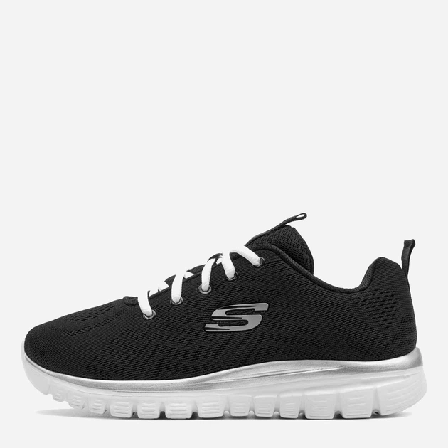 Жіночі кросівки для залу Skechers Graceful - Get Connected 12615W-BKW 37 (7US) 24 см Чорні (191665730194/190872053393) - зображення 3