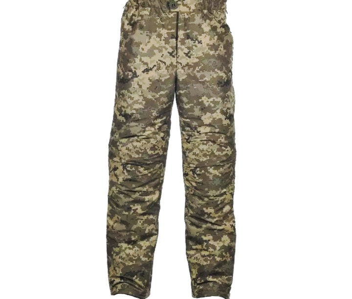 Тактичні зимові утеплені військові штани РХ5 Rip Stop 56 Піксель - зображення 1