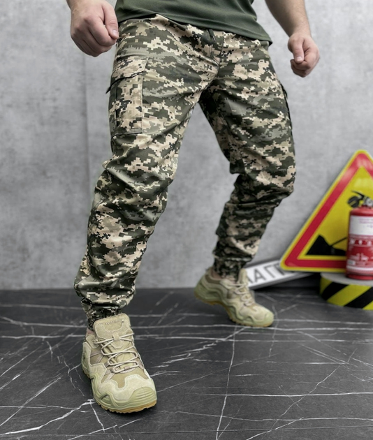 Тактичні штурмові армійські штани Rip Stop 56 Піксель - зображення 1