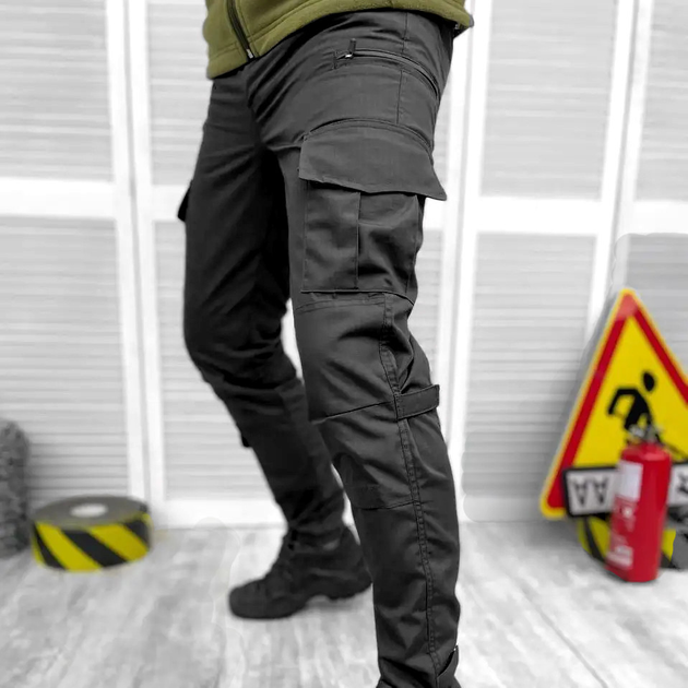 Тактичні брюки BРІ Rip Stop 58 Чорний - зображення 1