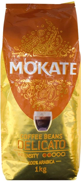 Акція на Кава в зернах Mokate Delicato 1 кг (51.179) від Rozetka