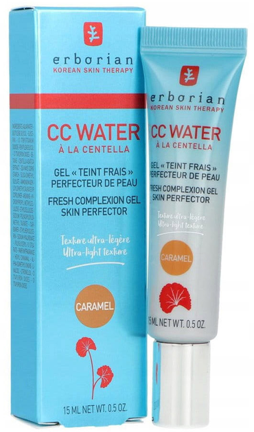 Żel do twarzy Erborian CC Water A La Centella Skin Perfecting Gel Caramel 15 ml (8809255786163) - obraz 1