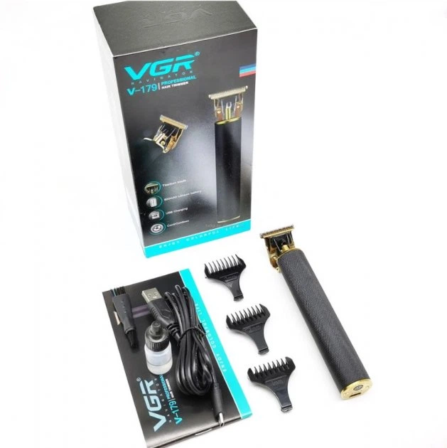 Триммер - машинка для стрижки волос с насадками VGR V-179 ART:7989 - зображення 6