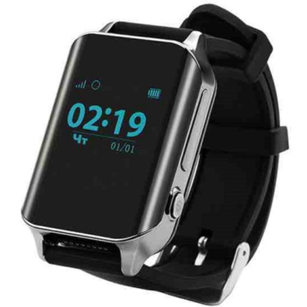 Смарт-часы GoGPS М01 Chrome Телефон-часы с GPS треккером (M01CH) – фото ...